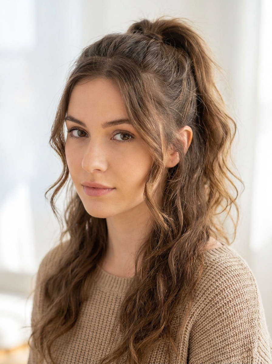 Five-Minute Blowout Ponytail als Back to School Hairstyles Inspiration 2026